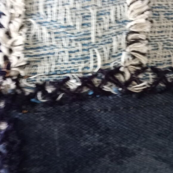 'DEMDACO' NWT 'YOUR JOURNEY' Pillow Indigo mixed media - Picture 6 of 16